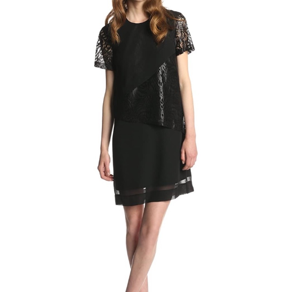 Robert Rodriguez Women’s Lace Illusion Shift dress